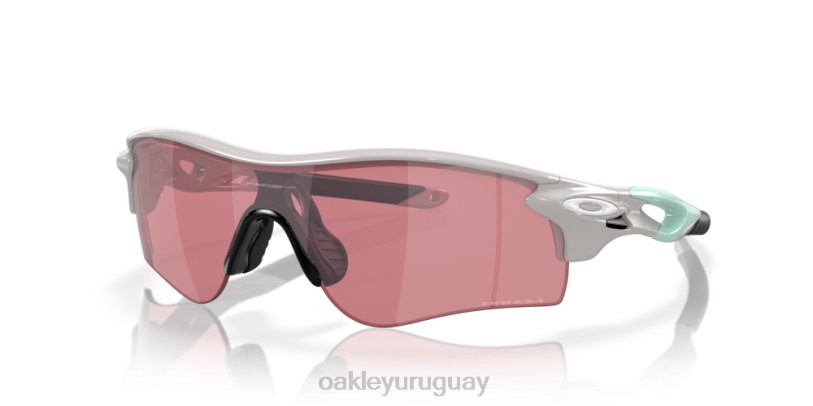 Oakley ruta de bloqueo de radar (ajuste de puente bajo) XT4H710 gafas Lentes Prizm Dark Golf, montura gris frío.