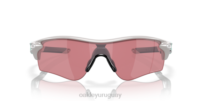 Oakley ruta de bloqueo de radar (ajuste de puente bajo) XT4H710 gafas Lentes Prizm Dark Golf, montura gris frío.