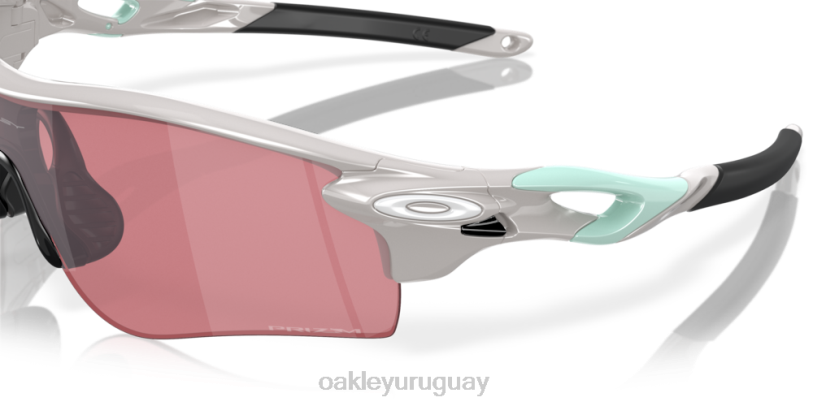 Oakley ruta de bloqueo de radar (ajuste de puente bajo) XT4H710 gafas Lentes Prizm Dark Golf, montura gris frío.