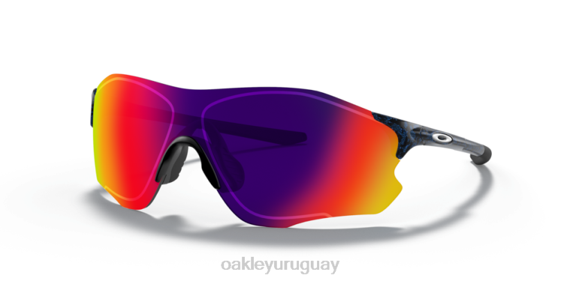 Oakley ruta evzero (ajuste de puente bajo) XT4H883 gafas lentes positivas de iridio rojo, montura planet x
