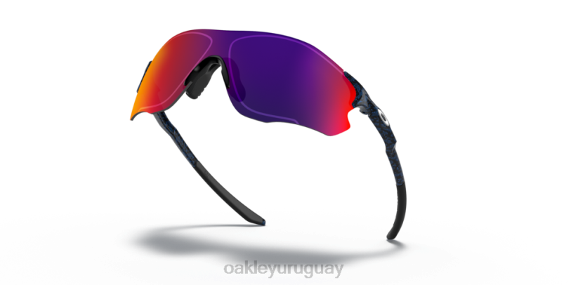 Oakley ruta evzero (ajuste de puente bajo) XT4H883 gafas lentes positivas de iridio rojo, montura planet x