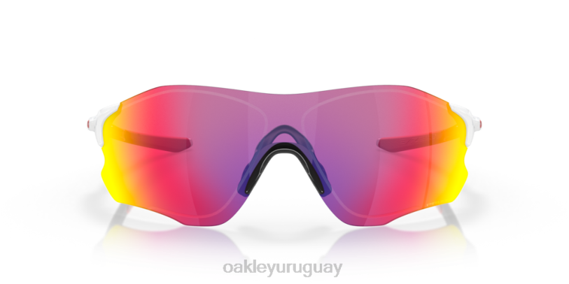 Oakley ruta evzero (ajuste de puente bajo) XT4H884 gafas Lentes Prizm Road, montura blanca pulida.