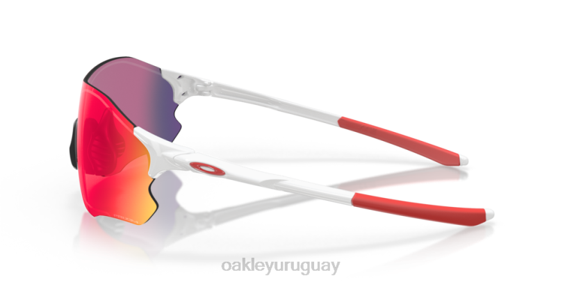 Oakley ruta evzero (ajuste de puente bajo) XT4H884 gafas Lentes Prizm Road, montura blanca pulida.