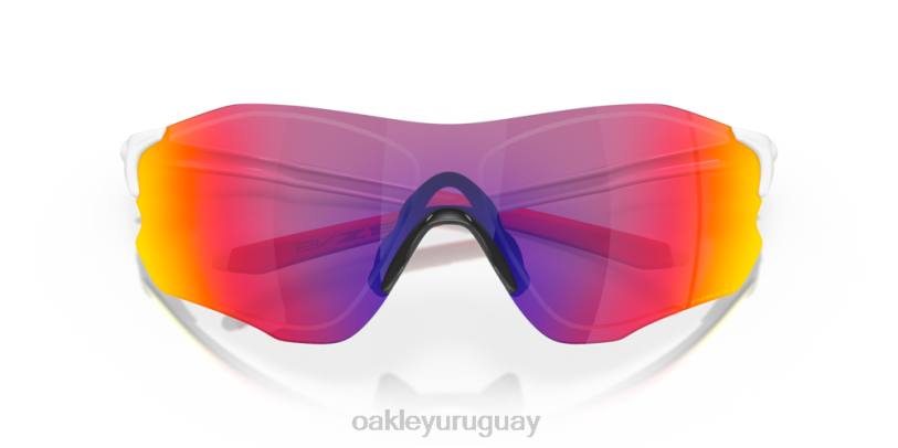 Oakley ruta evzero (ajuste de puente bajo) XT4H884 gafas Lentes Prizm Road, montura blanca pulida.
