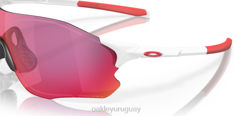 Oakley ruta evzero (ajuste de puente bajo) XT4H884 gafas Lentes Prizm Road, montura blanca pulida.