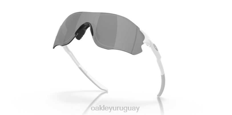 Oakley ruta evzero (ajuste de puente bajo) XT4H886 gafas lentes pizarra iridio, montura blanco perla