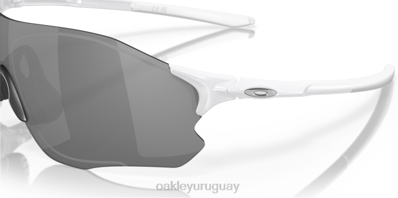 Oakley ruta evzero (ajuste de puente bajo) XT4H886 gafas lentes pizarra iridio, montura blanco perla