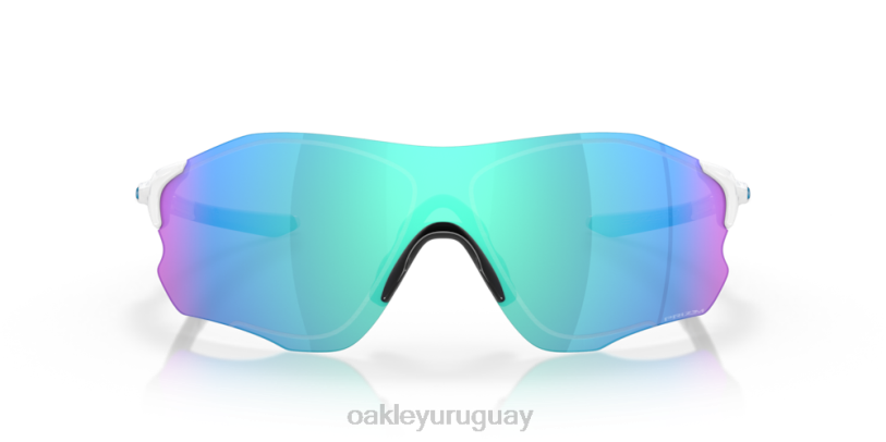 Oakley ruta evzero (ajuste de puente bajo) XT4H888 gafas Lentes Prizm de zafiro, montura blanca pulida.