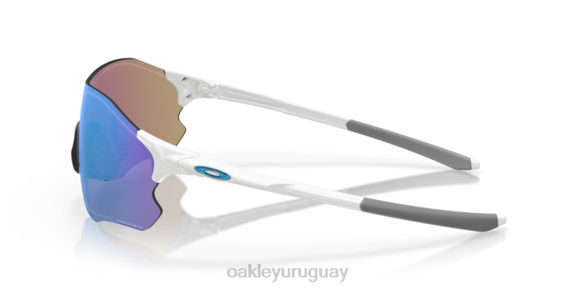 Oakley ruta evzero (ajuste de puente bajo) XT4H888 gafas Lentes Prizm de zafiro, montura blanca pulida.