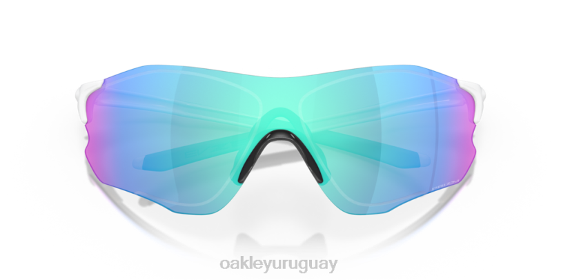 Oakley ruta evzero (ajuste de puente bajo) XT4H888 gafas Lentes Prizm de zafiro, montura blanca pulida.