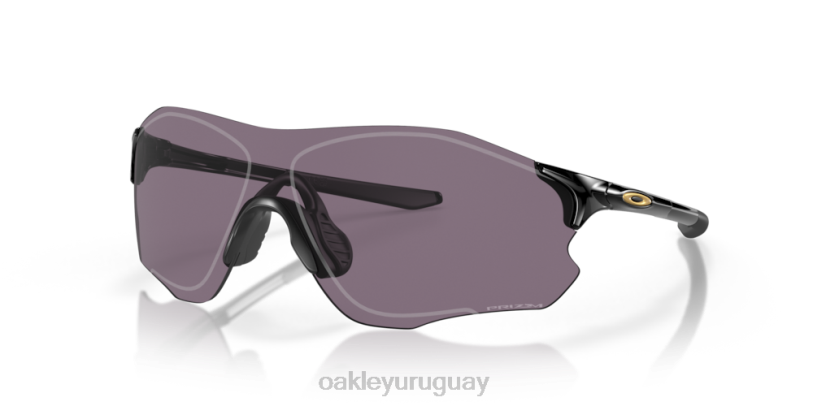 Oakley ruta evzero (ajuste de puente bajo) XT4H890 gafas lentes gris prizm, montura negra pulida