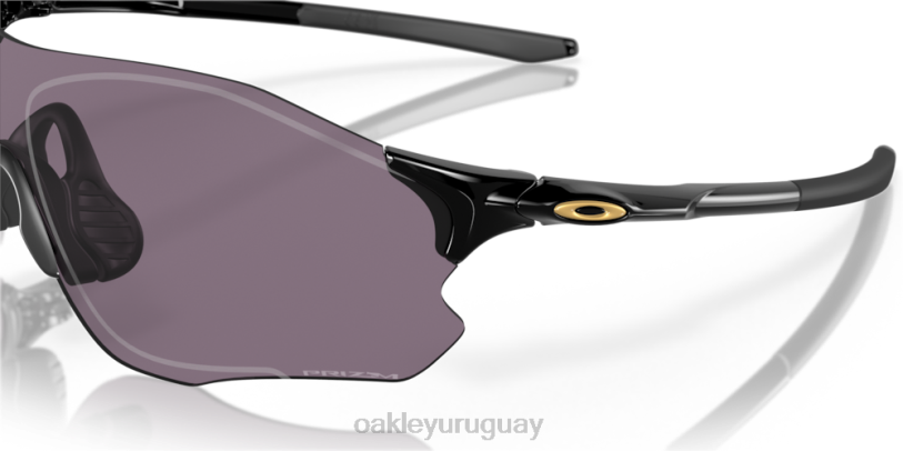 Oakley ruta evzero (ajuste de puente bajo) XT4H890 gafas lentes gris prizm, montura negra pulida