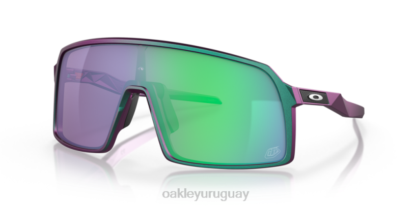 Oakley serie de diseños sutro troy lee XT4H928 gafas lentes prizm jade, diseños de troy lee marco de cambio verde púrpura mate