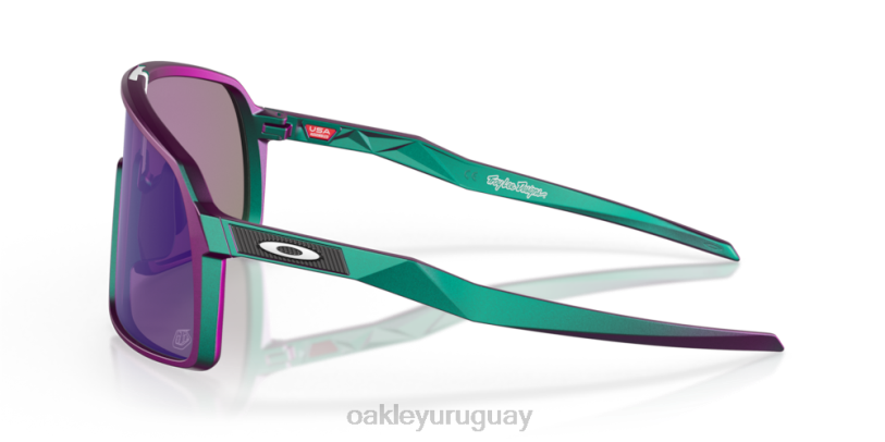 Oakley serie de diseños sutro troy lee XT4H928 gafas lentes prizm jade, diseños de troy lee marco de cambio verde púrpura mate