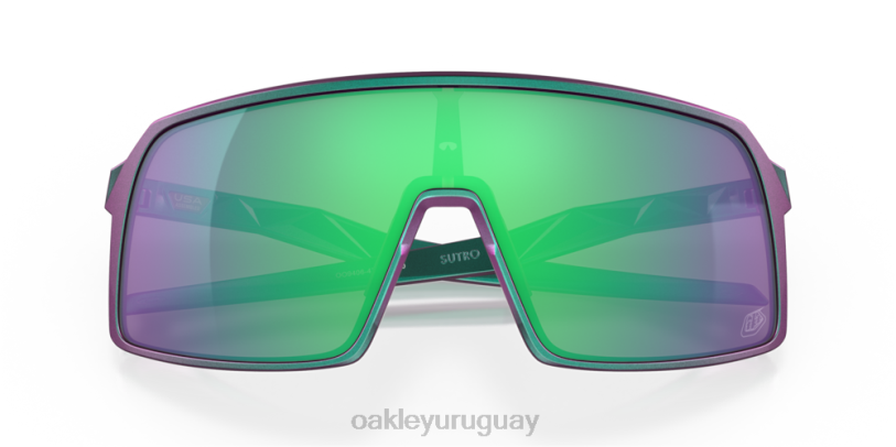 Oakley serie de diseños sutro troy lee XT4H928 gafas lentes prizm jade, diseños de troy lee marco de cambio verde púrpura mate