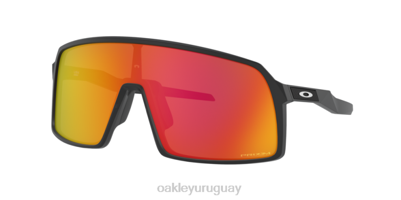 Oakley sutro (ajuste de puente bajo) XT4H473 gafas Lentes prizm ruby, montura negra mate.