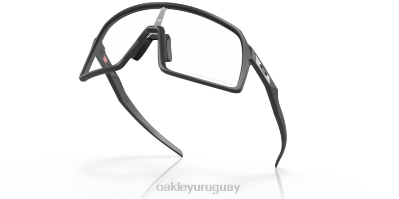 Oakley sutro (ajuste de puente bajo) XT4H475 gafas Lentes fotocromáticas de iridio de transparente a negro, montura de carbono mate