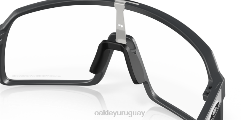 Oakley sutro (ajuste de puente bajo) XT4H475 gafas Lentes fotocromáticas de iridio de transparente a negro, montura de carbono mate