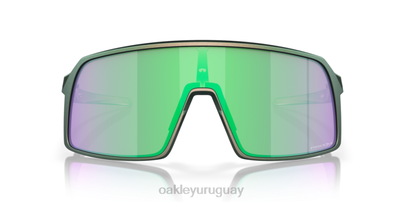 Oakley sutro (ajuste de puente bajo) descubre la colección XT4H927 gafas Lentes prizm road jade, montura con cambio de color verde plateado mate