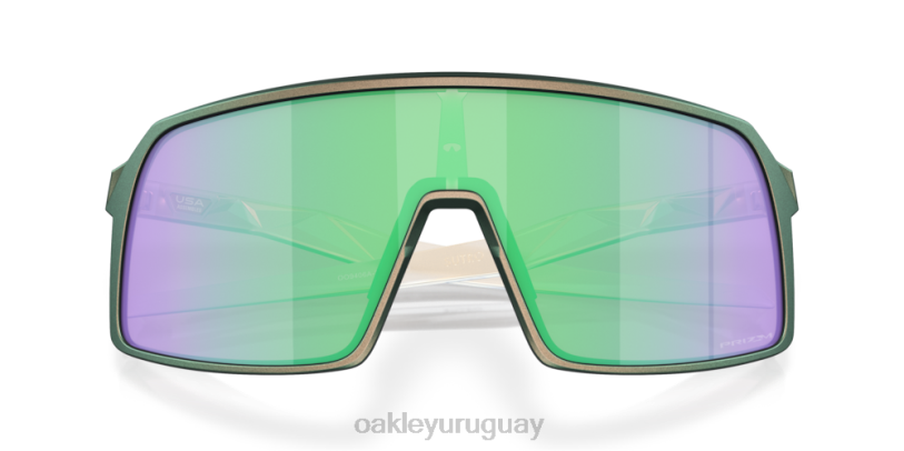 Oakley sutro (ajuste de puente bajo) descubre la colección XT4H927 gafas Lentes prizm road jade, montura con cambio de color verde plateado mate
