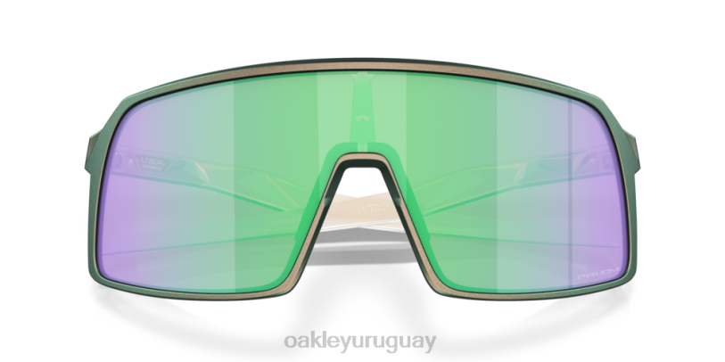 Oakley sutro descubre la colección XT4H245 gafas Lentes prizm road jade, montura con cambio de color verde plateado mate