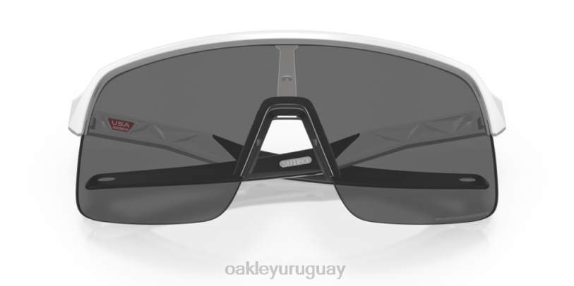 Oakley sutro lite (ajuste de puente bajo) XT4H454 gafas Lentes fotocromáticas de iridio de transparente a negro, montura blanca mate