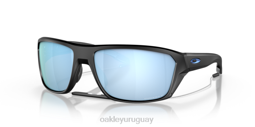 Oakley tiro dividido XT4H299 gafas Lentes prizm polarizadas deep water, montura negra mate