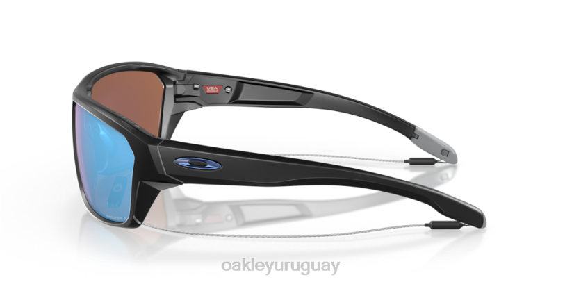 Oakley tiro dividido XT4H299 gafas Lentes prizm polarizadas deep water, montura negra mate