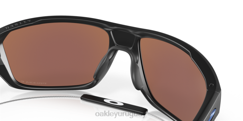 Oakley tiro dividido XT4H299 gafas Lentes prizm polarizadas deep water, montura negra mate