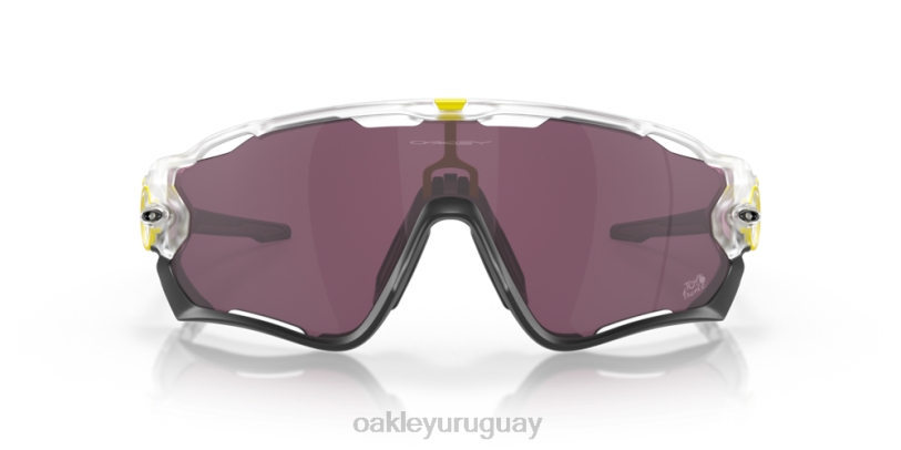 Oakley tour de francia 2022 rompedor de mandíbulas XT4H882 gafas lentes prizm road negro, montura transparente mate