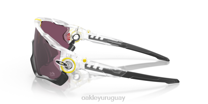 Oakley tour de francia 2022 rompedor de mandíbulas XT4H882 gafas lentes prizm road negro, montura transparente mate