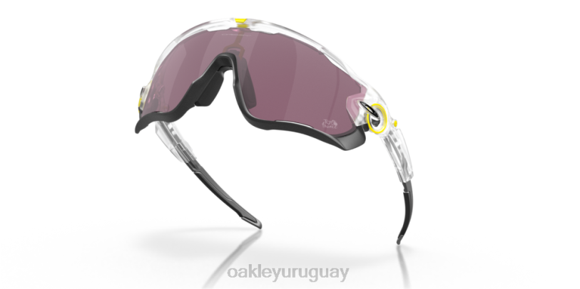 Oakley tour de francia 2022 rompedor de mandíbulas XT4H882 gafas lentes prizm road negro, montura transparente mate