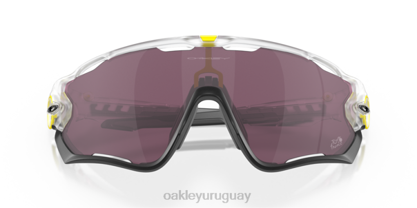 Oakley tour de francia 2022 rompedor de mandíbulas XT4H882 gafas lentes prizm road negro, montura transparente mate