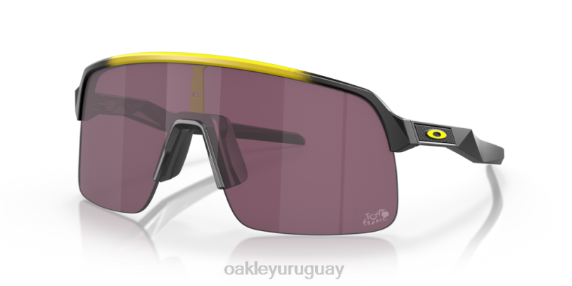 Oakley tour de francia 2022 sutro lite XT4H999 gafas lentes prizm road negras, montura amarilla difuminada
