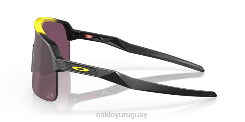 Oakley tour de francia 2022 sutro lite XT4H999 gafas lentes prizm road negras, montura amarilla difuminada