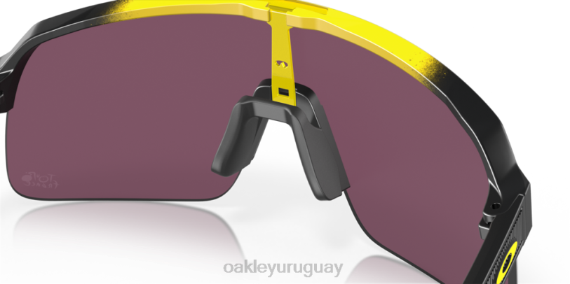 Oakley tour de francia 2022 sutro lite XT4H999 gafas lentes prizm road negras, montura amarilla difuminada