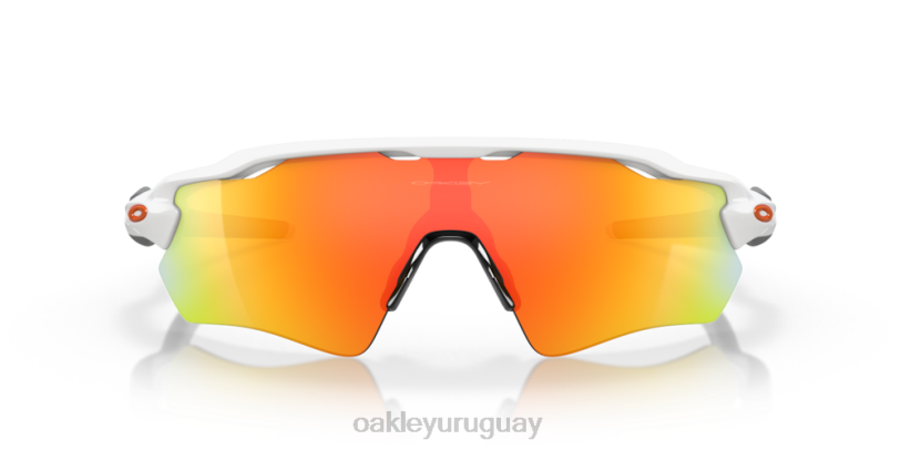Oakley trayectoria del radar ev XT4H26 gafas Lentes Fire Iridium, montura blanca pulida.