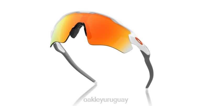 Oakley trayectoria del radar ev XT4H26 gafas Lentes Fire Iridium, montura blanca pulida.