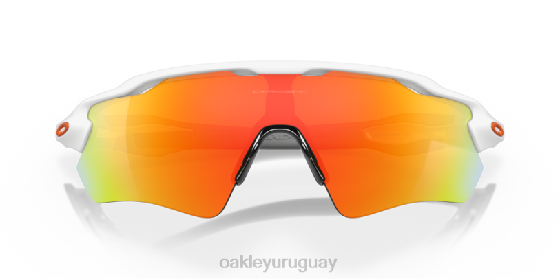 Oakley trayectoria del radar ev XT4H26 gafas Lentes Fire Iridium, montura blanca pulida.