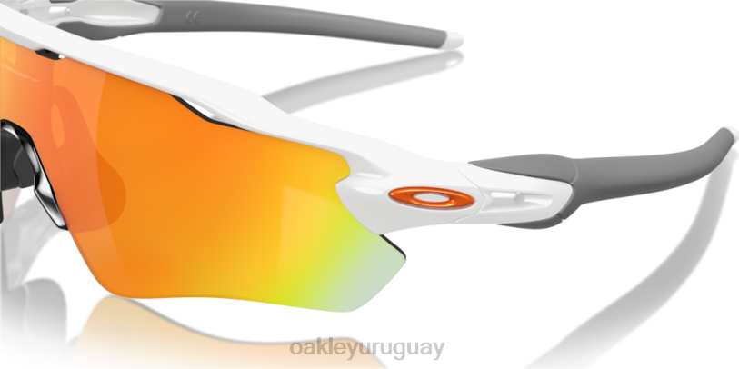 Oakley trayectoria del radar ev XT4H26 gafas Lentes Fire Iridium, montura blanca pulida.