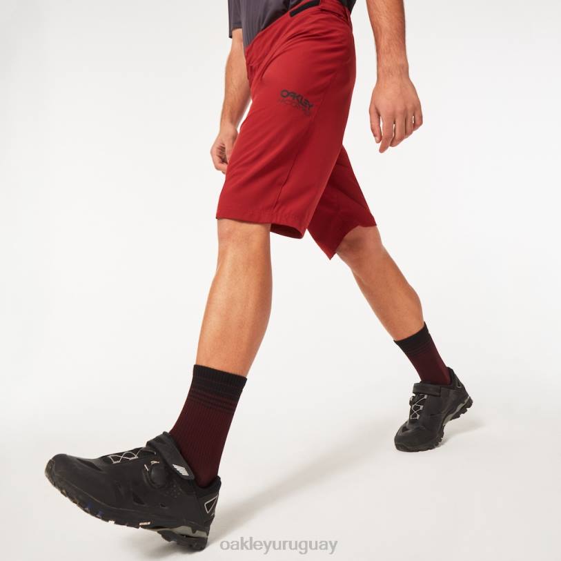 Oakley piloto de fábrica lite corto XT4H2849 ropa rojo hierro