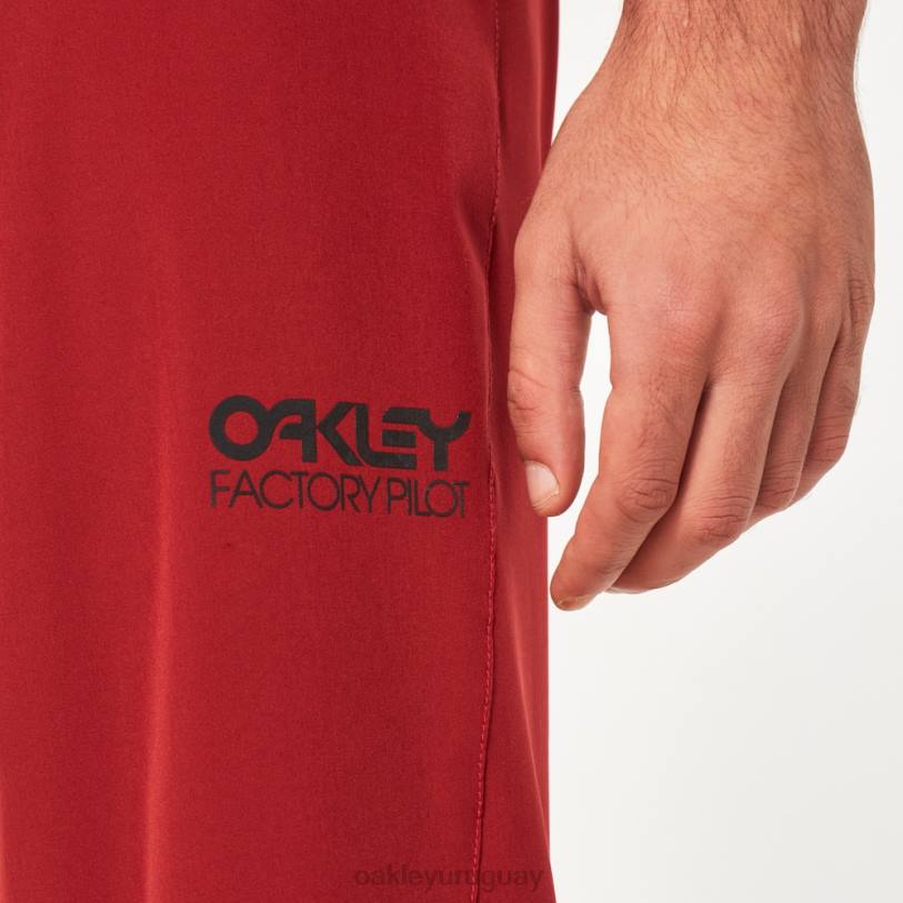 Oakley piloto de fábrica lite corto XT4H2849 ropa rojo hierro
