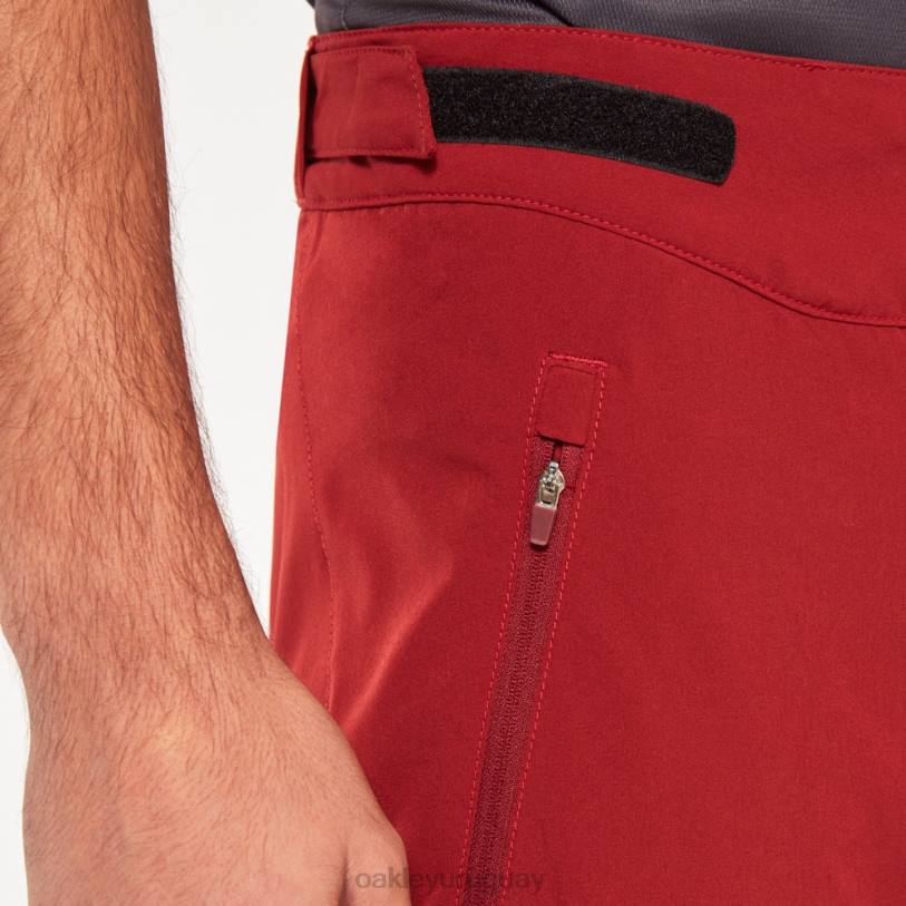 Oakley piloto de fábrica lite corto XT4H2849 ropa rojo hierro