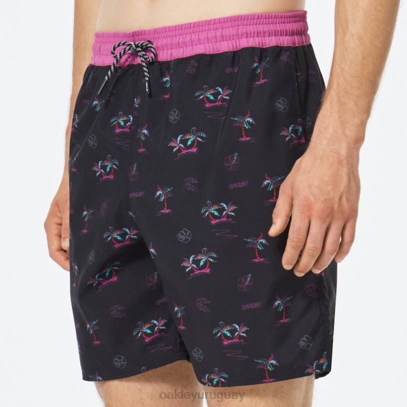 Oakley Tropicos b1b rc 18\" pantalón corto de playa XT4H2780 ropa tono negro