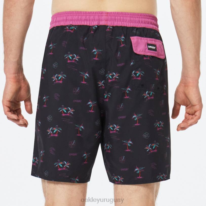 Oakley Tropicos b1b rc 18\" pantalón corto de playa XT4H2780 ropa tono negro