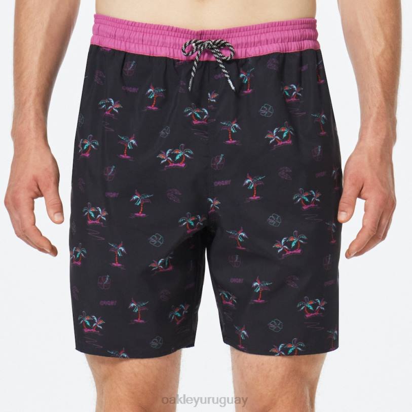 Oakley Tropicos b1b rc 18\" pantalón corto de playa XT4H2780 ropa tono negro