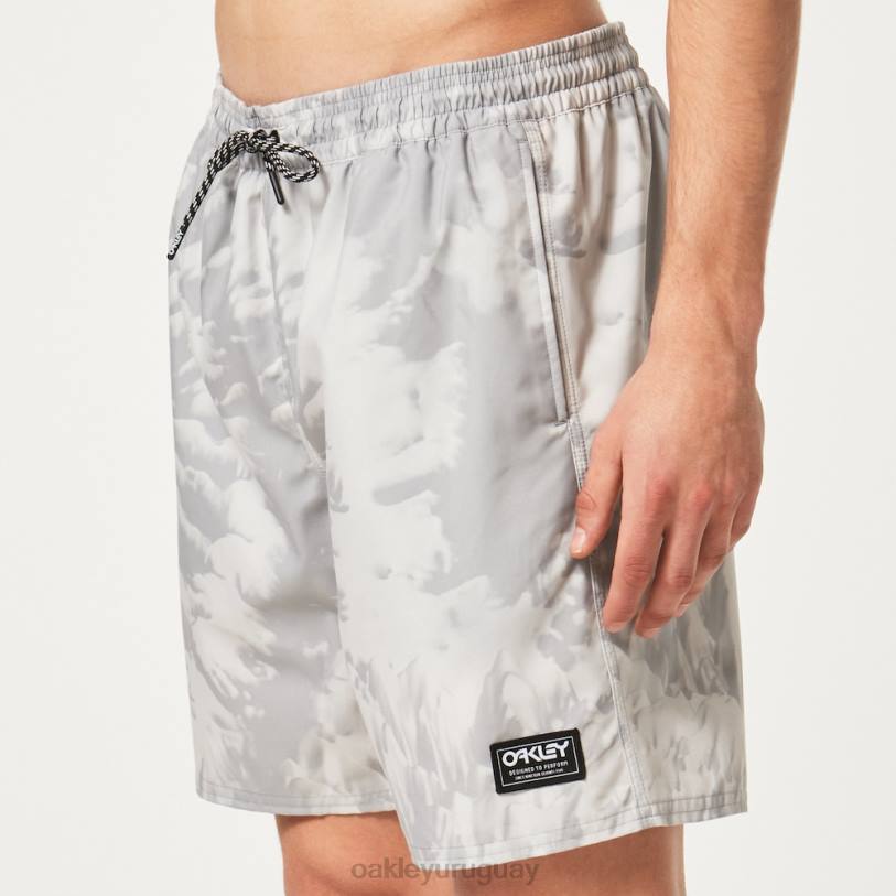 Oakley Wanderlust 18\" rc playa corto XT4H2733 ropa teñido anudado gris montaña pt