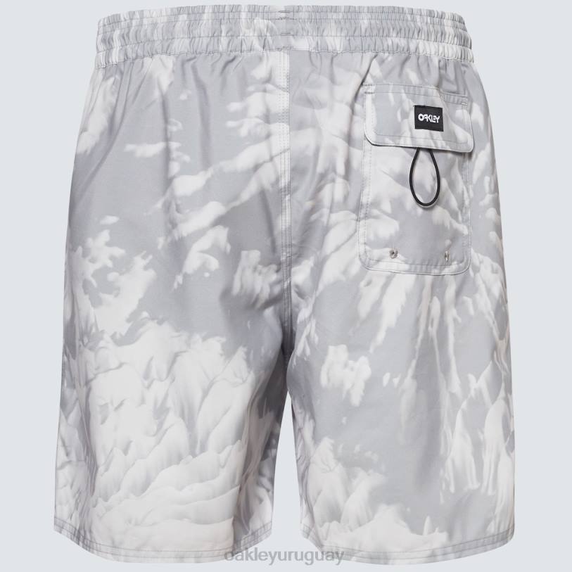 Oakley Wanderlust 18\" rc playa corto XT4H2733 ropa teñido anudado gris montaña pt