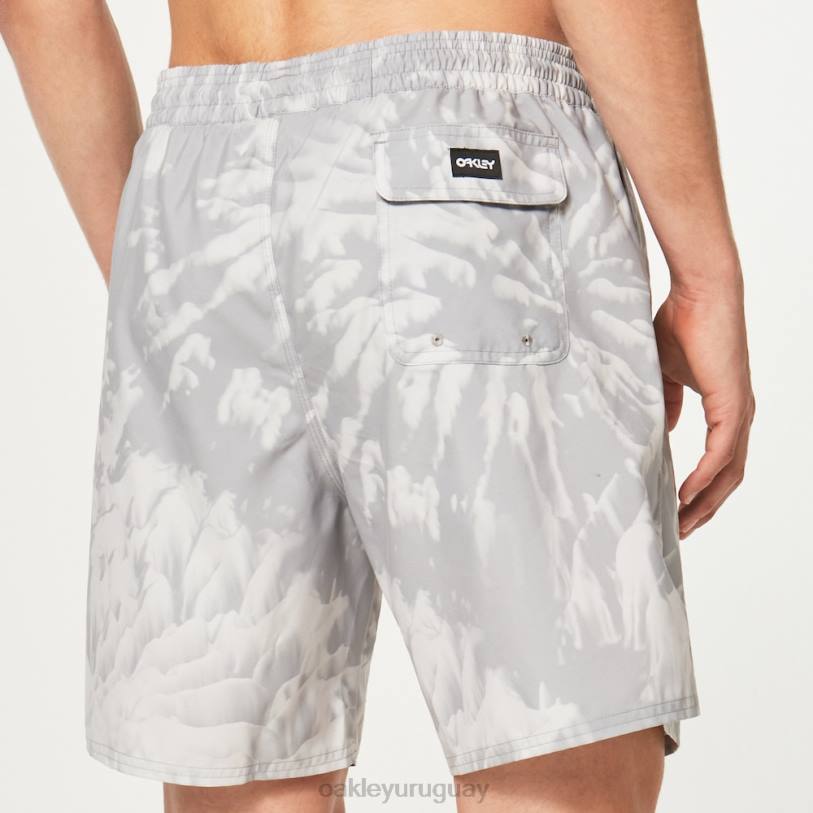 Oakley Wanderlust 18\" rc playa corto XT4H2733 ropa teñido anudado gris montaña pt