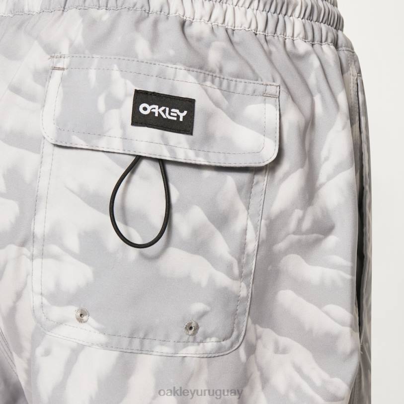 Oakley Wanderlust 18\" rc playa corto XT4H2733 ropa teñido anudado gris montaña pt